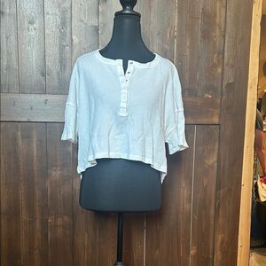 Aerie White Button-Down Women's Top